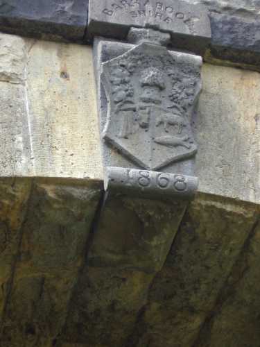 Decoration on the bridge under the highway